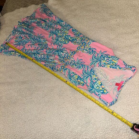 Lilly Pulitzer XXS Misha Sleeveless Wrap Dress Pelican Pink Pineapple Print NWT - Picture 8 of 9